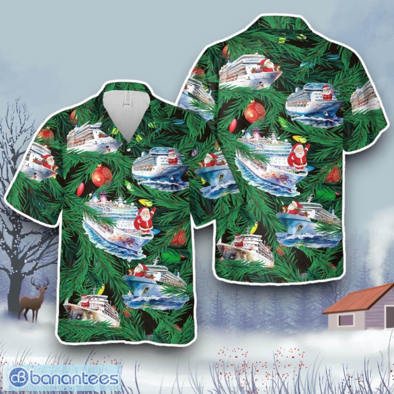 cruise ship hawaiian shirt gift for christmas image Cruise Ship Hawaiian Shirt Gift For Christmas Product Photo 1