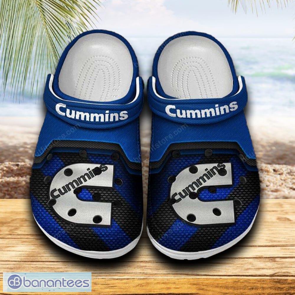 cummins car clog shoes blue color new gift for fans custom name image Cummins Car Clog Shoes Blue Color New Gift For Fans Custom Name - Cummins Car Clog Shoes Blue Color New Gift For Fans Custom Name