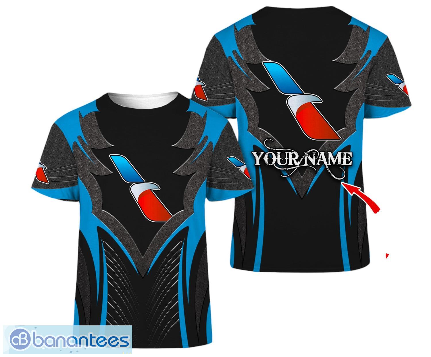 custom name 3d all over printed american airlines 3d t shirt all printed image Custom Name 3D All Over Printed american airlines 3D T-Shirt All Printed Product Photo 1