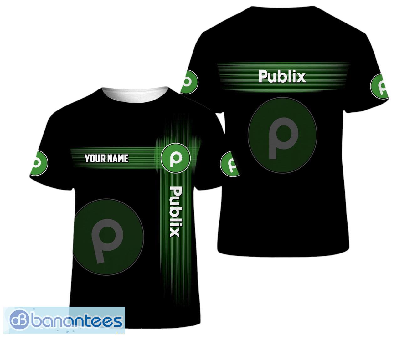 custom name 3d all over printed publix all printed 3d t shirt image Custom Name 3D All Over Printed Publix All Printed 3D T-Shirt Product Photo 1