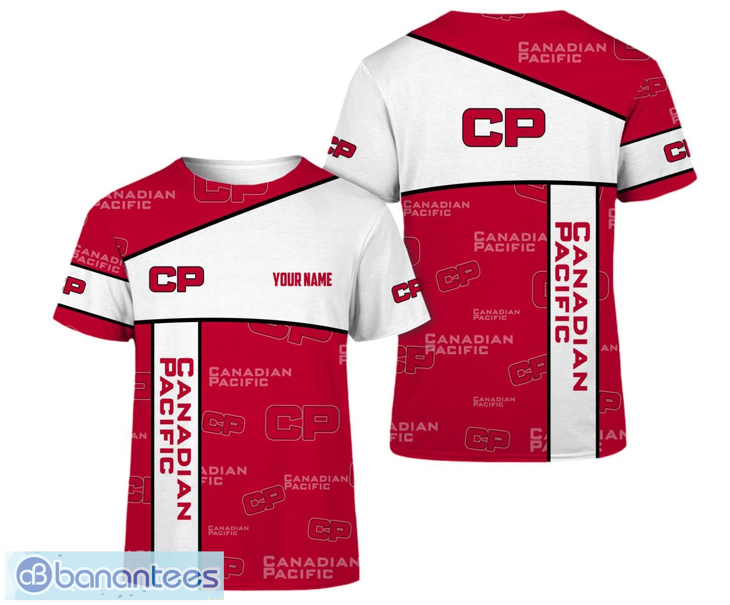 custom name canadian pacific 3d t shirt all printed image Custom Name canadian pacific 3D T-Shirt All Printed Product Photo 1