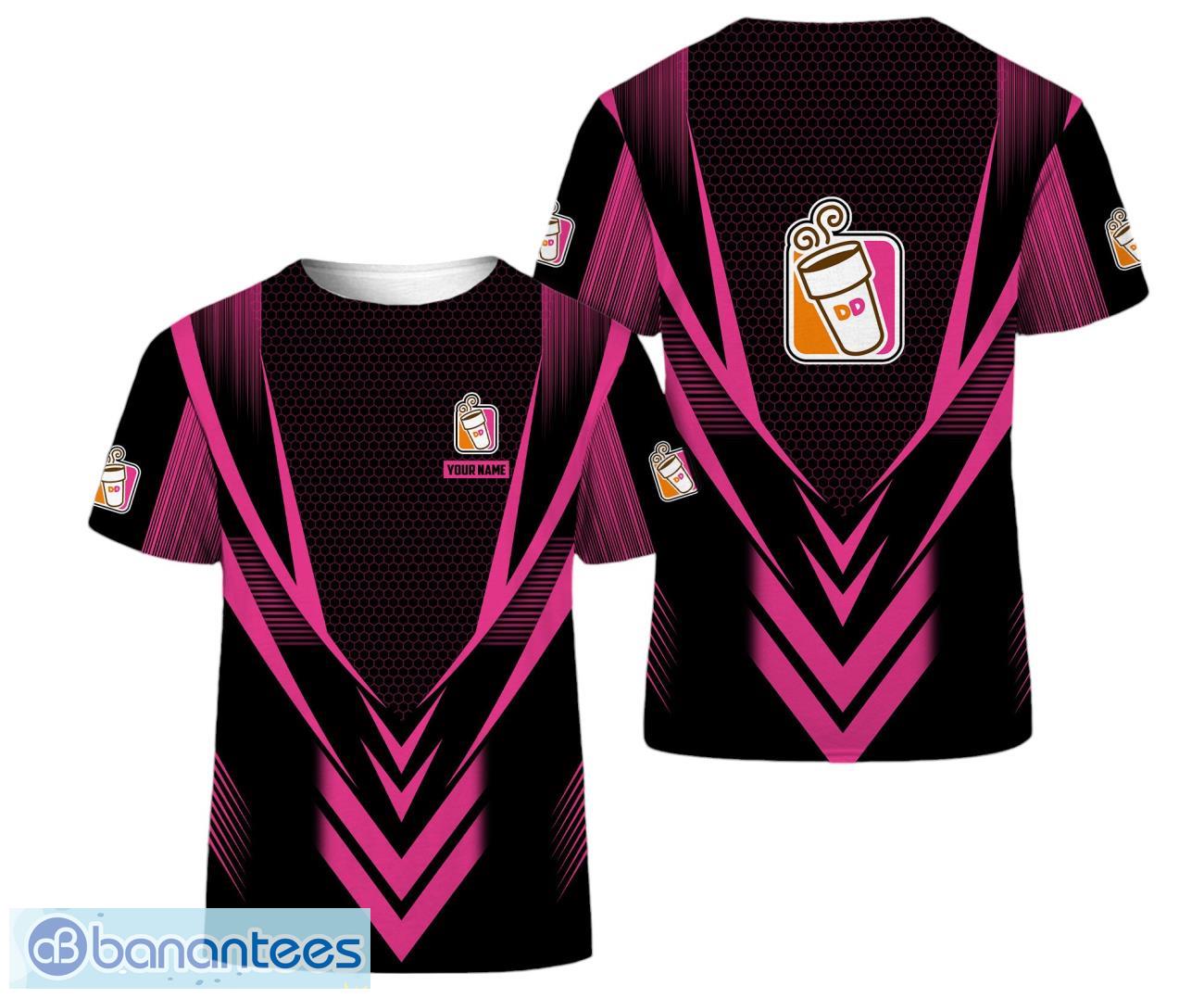 custom name dunkin donuts 3d t shirt team gift image Custom Name Dunkin’ Donuts 3D T-Shirt Team Gift Product Photo 1