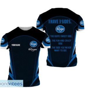 Custom Name Kroger Logo Custom Name 3D T-Shirt Product Photo 1