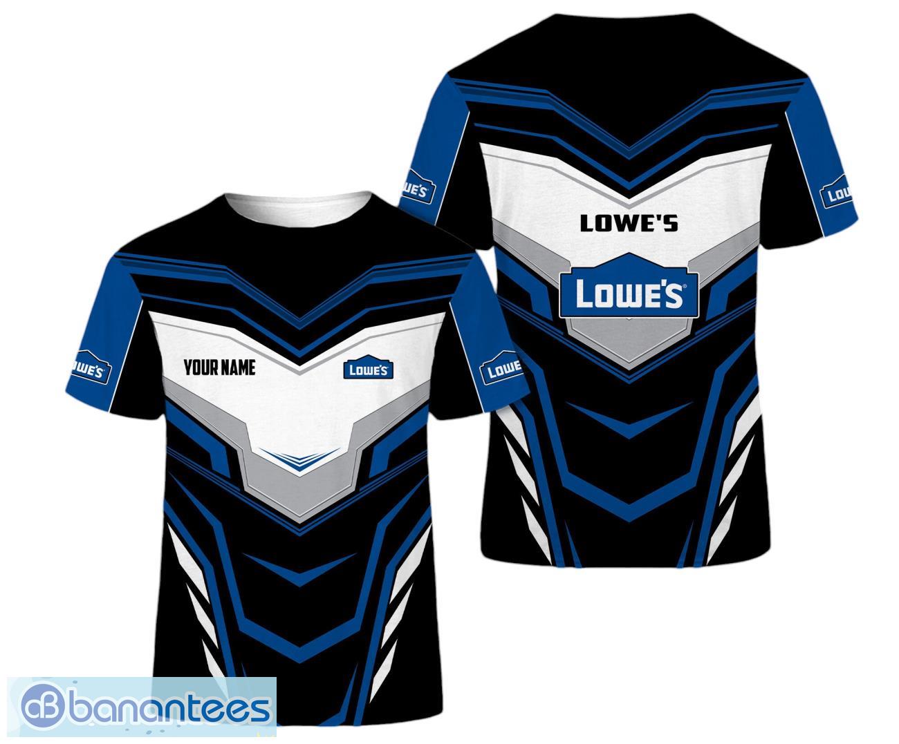 custom name lowes 3d t shirt team gift image Custom Name Lowe's 3D T Shirt Team Gift Product Photo