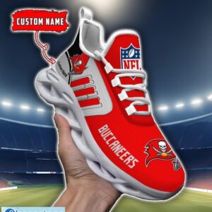 Custom Name NFL Tampa Bay Buccaneers Max Soul Shoes Personalized Running Sneakers Product Photo 1