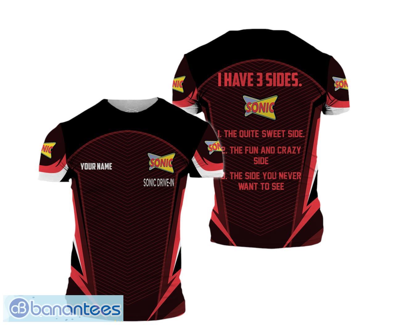 custom name sonic drive in3d t shirt image Custom Name Sonic Drive-In3D T-Shirt Product Photo 1