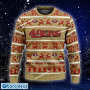 NEW Stitch San Francisco 49ers Ugly Christmas Sweater Gift For Men And Women Custom Name - NFL San Francisco 49ers Ugly Christmas Sweater For Men And Women Photo 1
