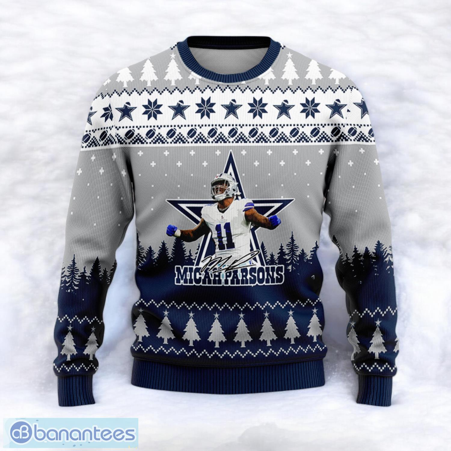 dallas cowboys micah parsons 11 super bowl lvii 2023 its a good day to be a cowboys fan sport player 3d ugly christmas sweater 1 image Dallas Cowboys Micah Parsons #11 Super Bowl LVII 2023 It's A Good Day To Be A Cowboys Fan Sport Player 3D Ugly Christmas Sweater Product Photo