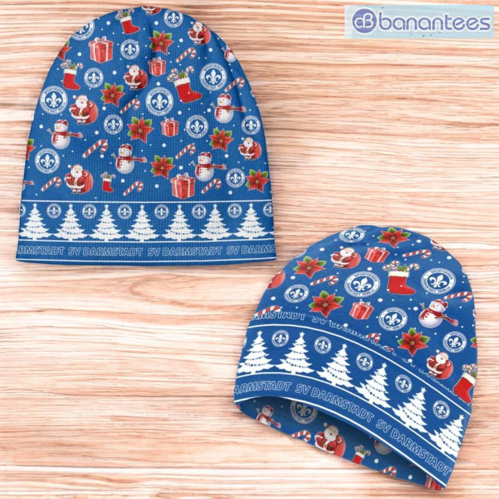 darmstadt 98 beanie hat ugly christmas pattern gift for men and women image Darmstadt 98 Beanie Hat Ugly Christmas Pattern Gift For Men And Women Product Photo 1