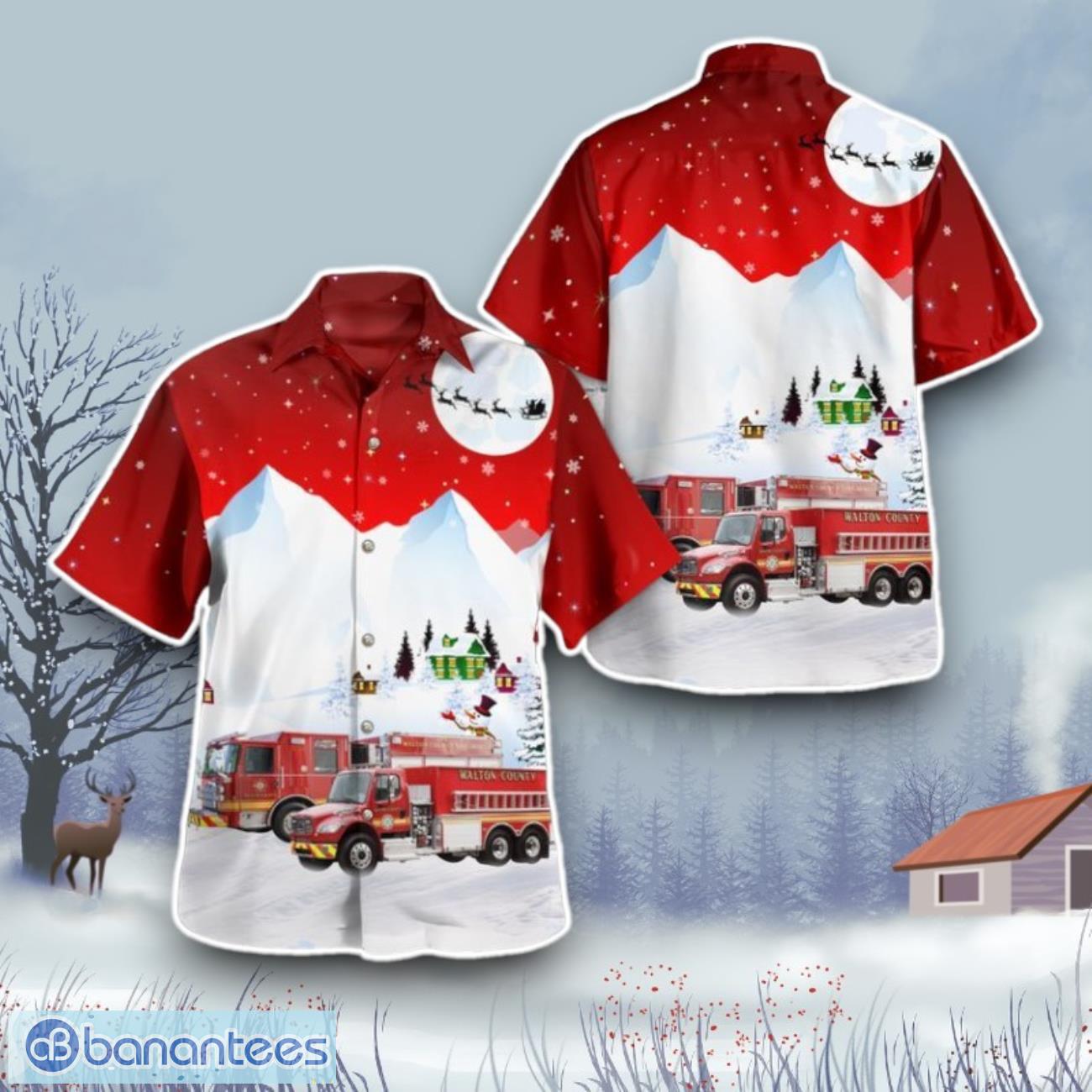 defuniak springs florida walton county fire rescue hawaiian shirt gift for christmas image Defuniak Springs, Florida, Walton County Fire Rescue Hawaiian Shirt Gift For Christmas Product Photo 1