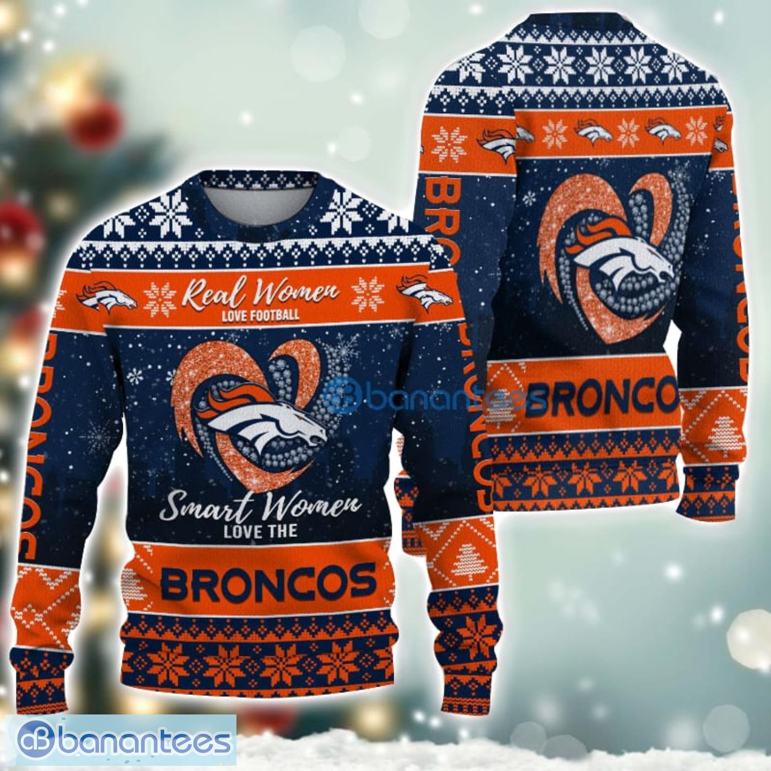 denver broncos logo ugly christmas sweater for fans men and women christmas gift ideas 1 image Denver Broncos Logo Ugly Christmas Sweater For Fans Men And Women Christmas Gift Ideas Product Photo 2