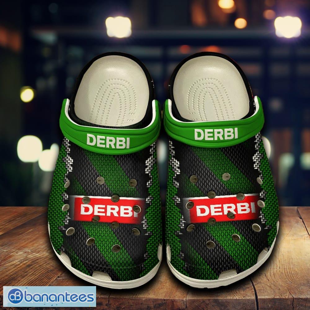 derbi car 3d clogs shoes green for men women fans gift summer beach all over print image Derbi Car 3D Clogs Shoes Green For Men Women Fans Gift Summer Beach All Over Print - Derbi Car 3D Clogs Shoes Green For Men Women Fans Gift Summer Beach All Over Print