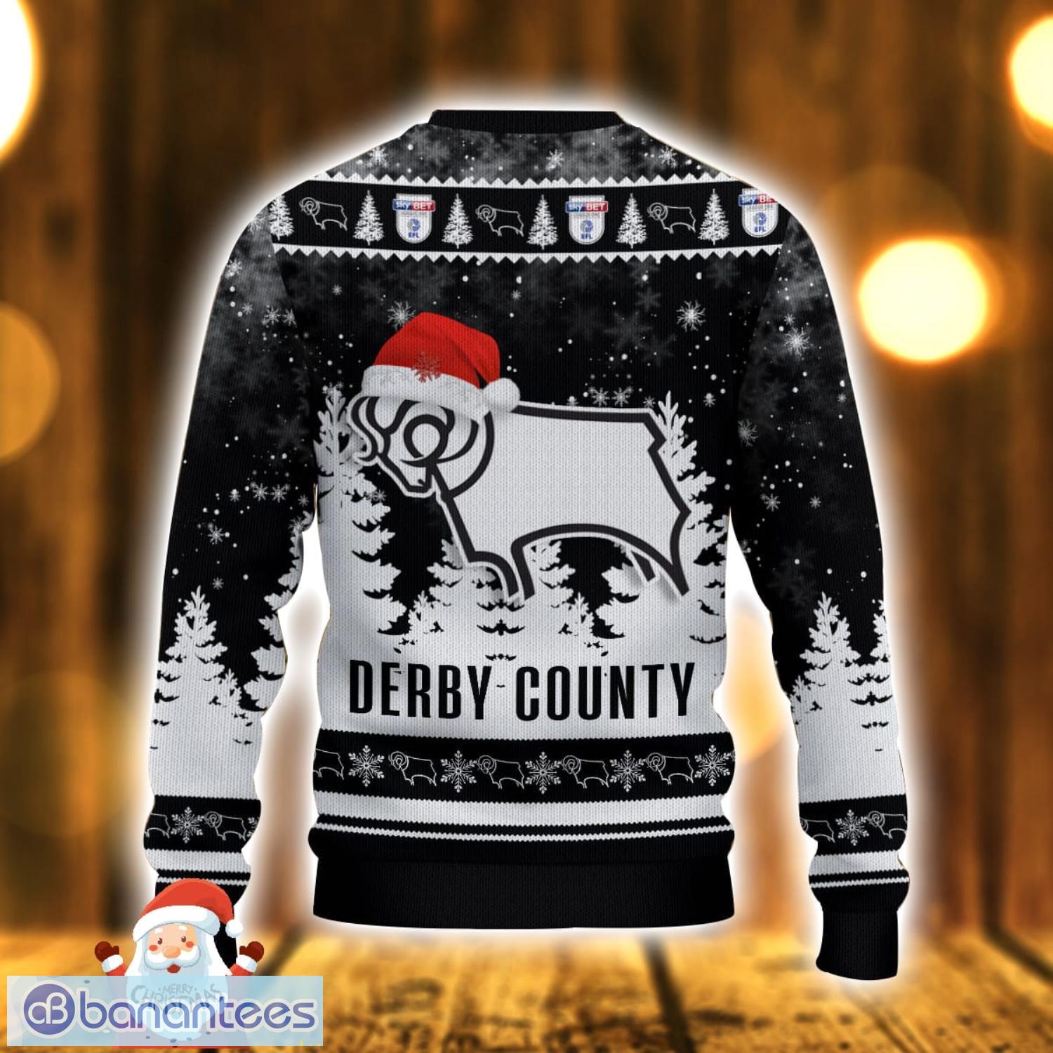 Derby County Ugly Christmas Sweater Holiday Gift Ideas For Men And Women Derby County Ugly Christmas Sweater Holiday Gift Ideas For Men And Women Product Photo 3
