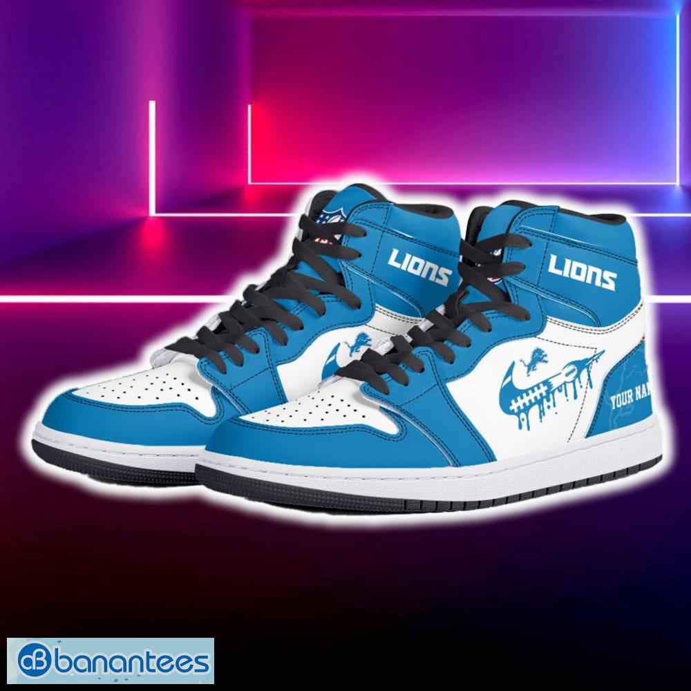 detroit lions air jordan hightop shoes new custom name for fans gift sneaker 1 image Detroit Lions Air Jordan Hightop Shoes New Custom Name For Fans Gift Sneaker - Detroit Lions Air Jordan Hightop Shoes Photo 5