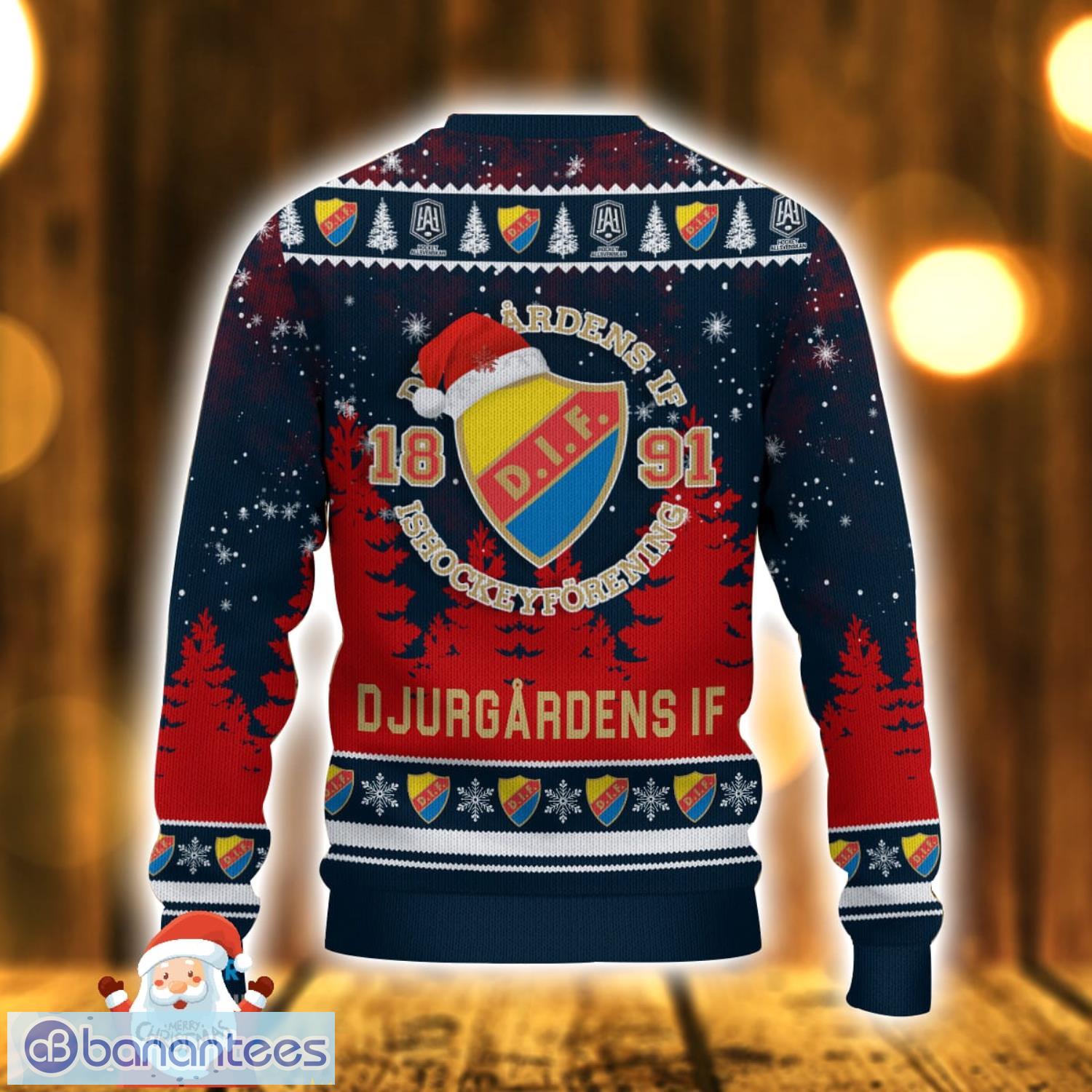 Djurgårdens IF Ugly Christmas Sweater Holiday Gift Ideas For Men And Women Djurgårdens IF Ugly Christmas Sweater Holiday Gift Ideas For Men And Women Product Photo 3