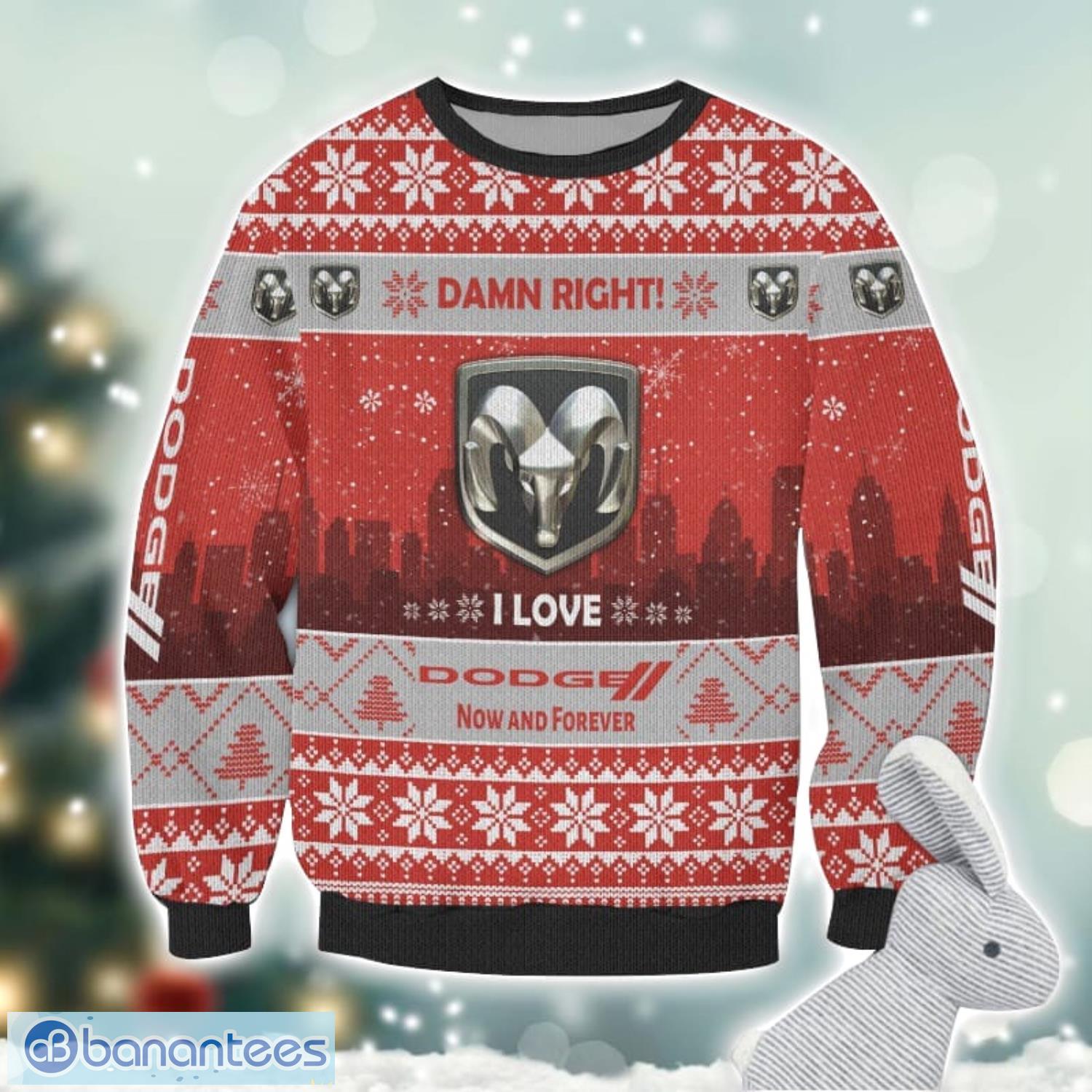 dodge damn right i lover dodge now and forever 3d ugly christmas sweater christmas gift 1 image Dodge Damn Right I Lover Dodge Now And Forever 3D Ugly Christmas Sweater Christmas Gift Product Photo 2