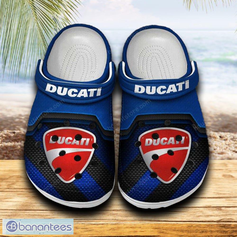 ducati car clog shoes blue color new gift for fans custom name image Ducati Car Clog Shoes Blue Color New Gift For Fans Custom Name - Ducati Car Clog Shoes Blue Color New Gift For Fans Custom Name