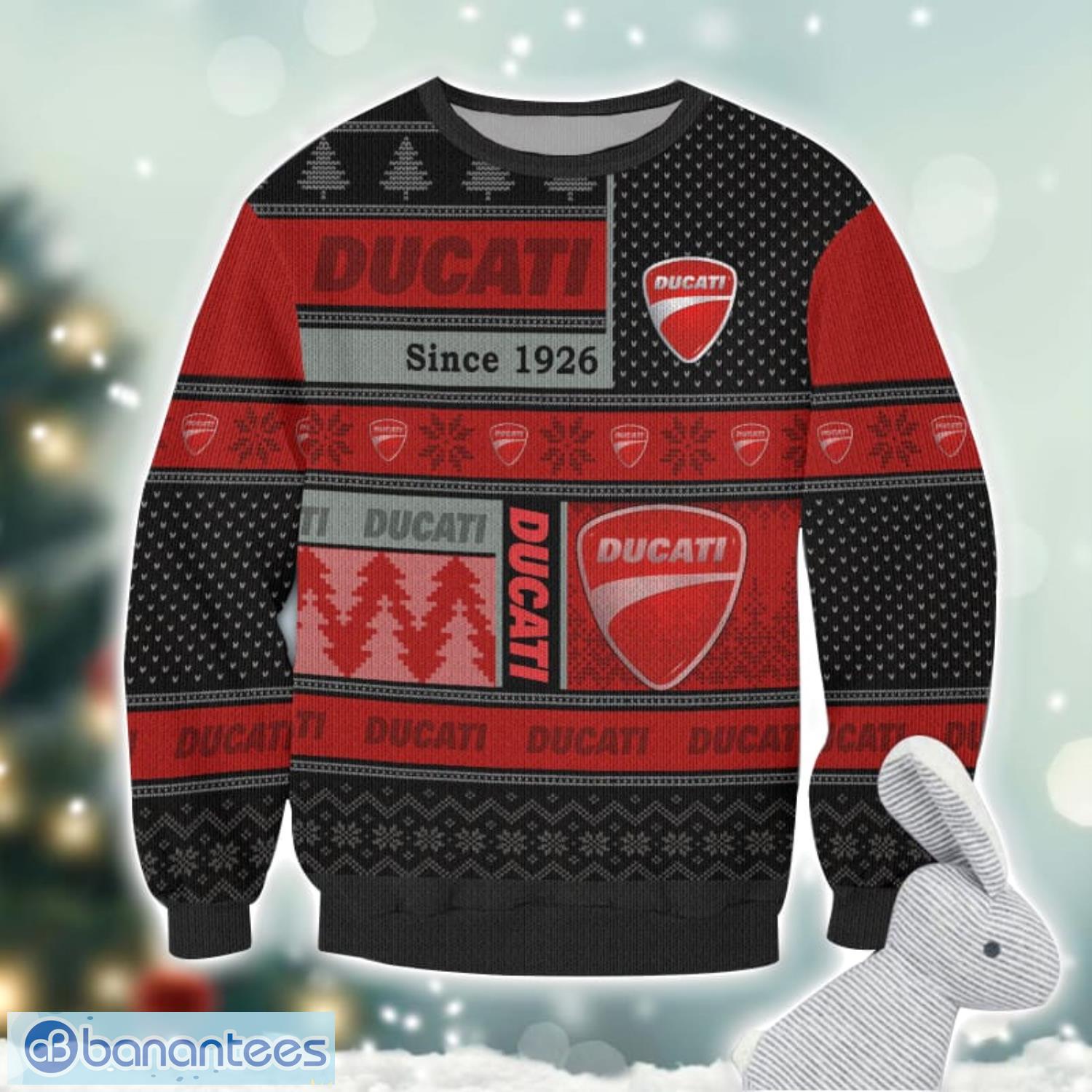 ducati logo ugly christmas sweater for fans men and women christmas gift ideas 1 image Ducati Logo Ugly Christmas Sweater For Fans Men And Women Christmas Gift Ideas Product Photo 2
