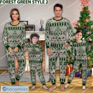 US Coast Guard H-65 Dolphin H65 USCG Ugly Christmas Aircraft Pajamas Set Family Army Gift - US Coast Guard H-65 Dolphin H65 USCG Aircraft Pajamas Set Family Photo Green