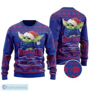 Buffalo Bills Cute Baby Yoda Grogu All Over Print Sweater Product Photo 1