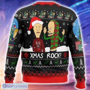 Xmas Rock Beavis and Butthead Knitted Christmas Sweater Trending Holidays For Men Women Fans - Xmas Rock Beavis and Butthead Ugly Christmas Sweater_2