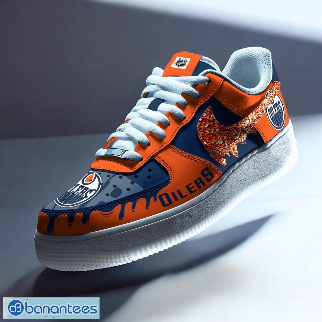 edmonton oilers air force shoes walk with pride in your team colors image Edmonton Oilers Air Force Shoes Walk with Pride in Your Team Colors Product Photo 1
