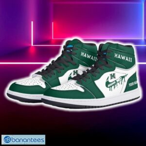 Hawaii Rainbow Warriors Air Jordan Hightop Shoes New Custom Name For Fans Gift Sneaker - Hawaii Rainbow Warriors Air Jordan Hightop Shoes Photo 5