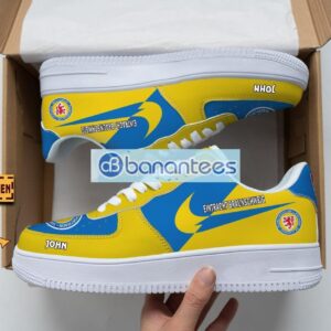 Eintracht Braunschweig Air Force Shoes Custom Name Gift For Fans AF1 Sneakers Product Photo 1