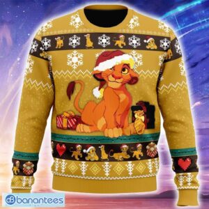 Young Simba The Lion King Knitted Christmas Sweater Trending Holidays For Men Women Fans - Young Simba The Lion King Ugly Christmas Sweater_1