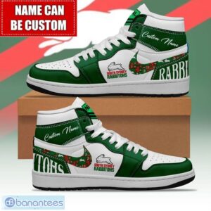NRL South Sydney Rabbitohs Custom Name Limited Air Jordan Hightop Shoes JD1 Sneakers Product Photo 1