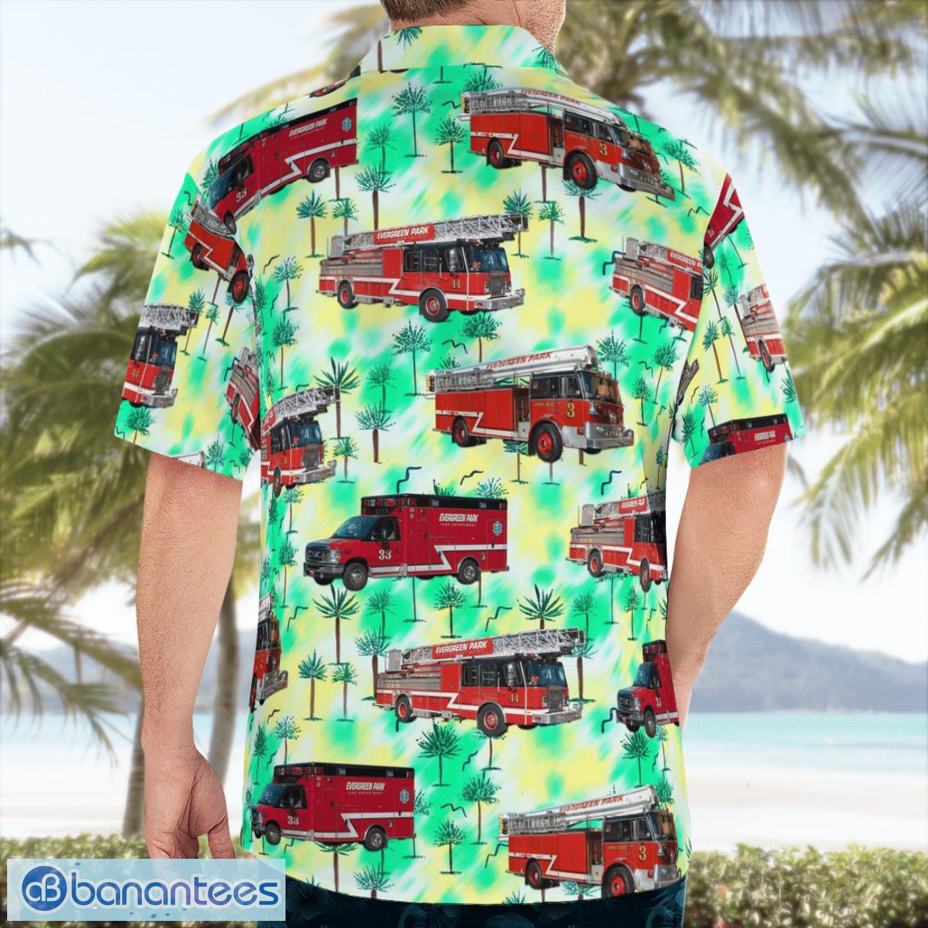 evergreen park fire department illinois beach shirt for team 1 image Evergreen Park Fire Department Illinois Beach Shirt For Team Product Photo 2