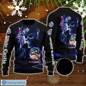 Skull White Castle All Over Print 3D Sweater For Men And Women Product Photo 1