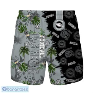Las Vegas Football Team Hawaiian Shirt And Shorts Custom Name Number Tropical Style Hawaiian Shirt Product Photo 2