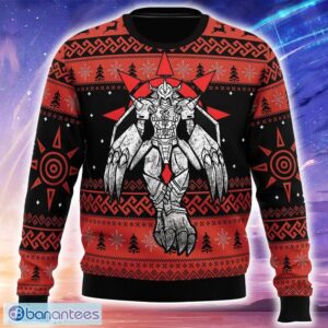 The Strongest Dragon Wargreymon Digimon Ugly Christmas 3D Sweater Trending Holidays For Men Women Fans - The Strongest Dragon Wargreymon Digimon Ugly Christmas Sweater_1