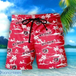 Fairfield Stags 3D Tropical Pattern Coconut Tree Hawaiian Shirt And Shorts Product Photo 2