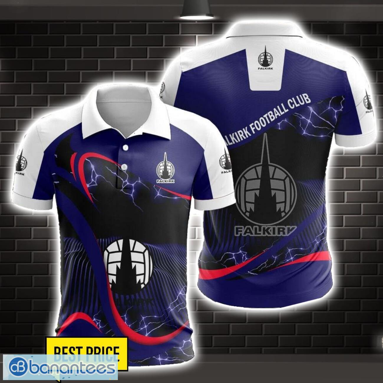 falkirk fc 3d polo shirt special gift for fans holiday gift image Falkirk F.C. 3D Polo Shirt Special Gift For Fans Holiday Gift Product Photo 1