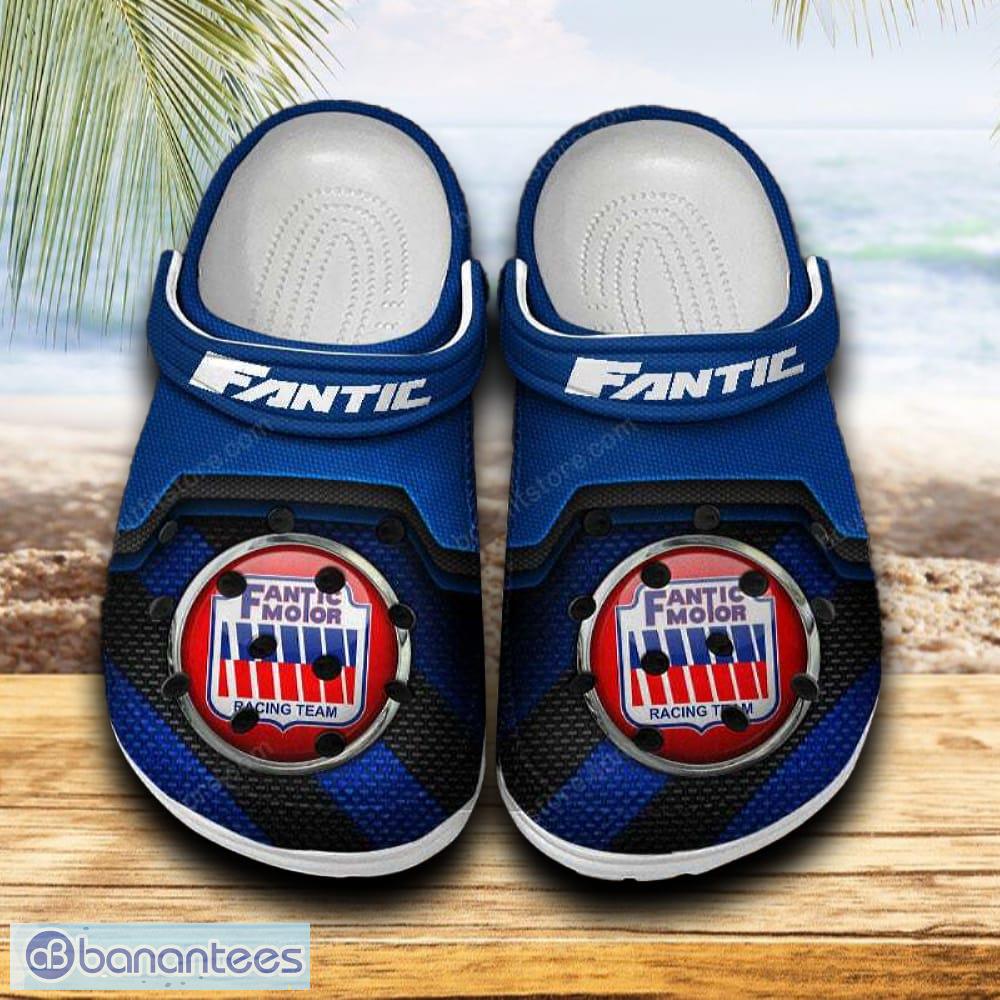 fantic car clog shoes blue color new gift for fans custom name image Fantic Car Clog Shoes Blue Color New Gift For Fans Custom Name - Fantic Car Clog Shoes Blue Color New Gift For Fans Custom Name
