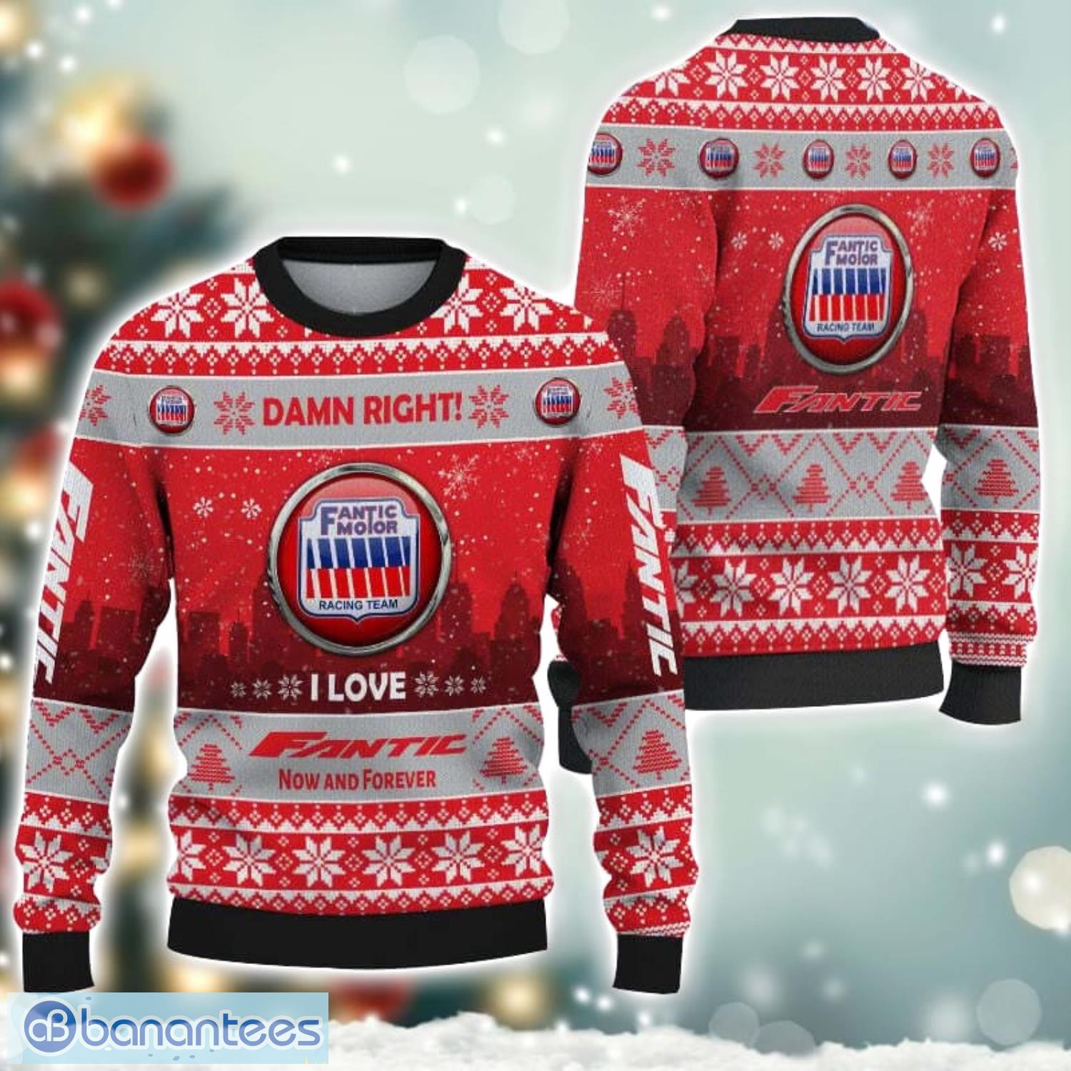 fantic damn right i lover fantic now and forever 3d ugly christmas sweater christmas gift image Fantic Damn Right I Lover Fantic Now And Forever 3D Ugly Christmas Sweater Christmas Gift Product Photo 1