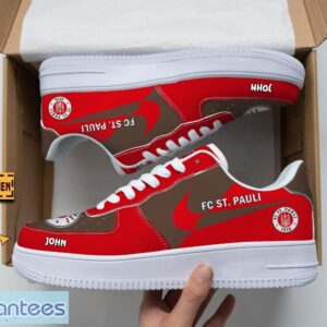 FC St. Pauli Air Force Shoes Custom Name Gift For Fans AF1 Sneakers Product Photo 1