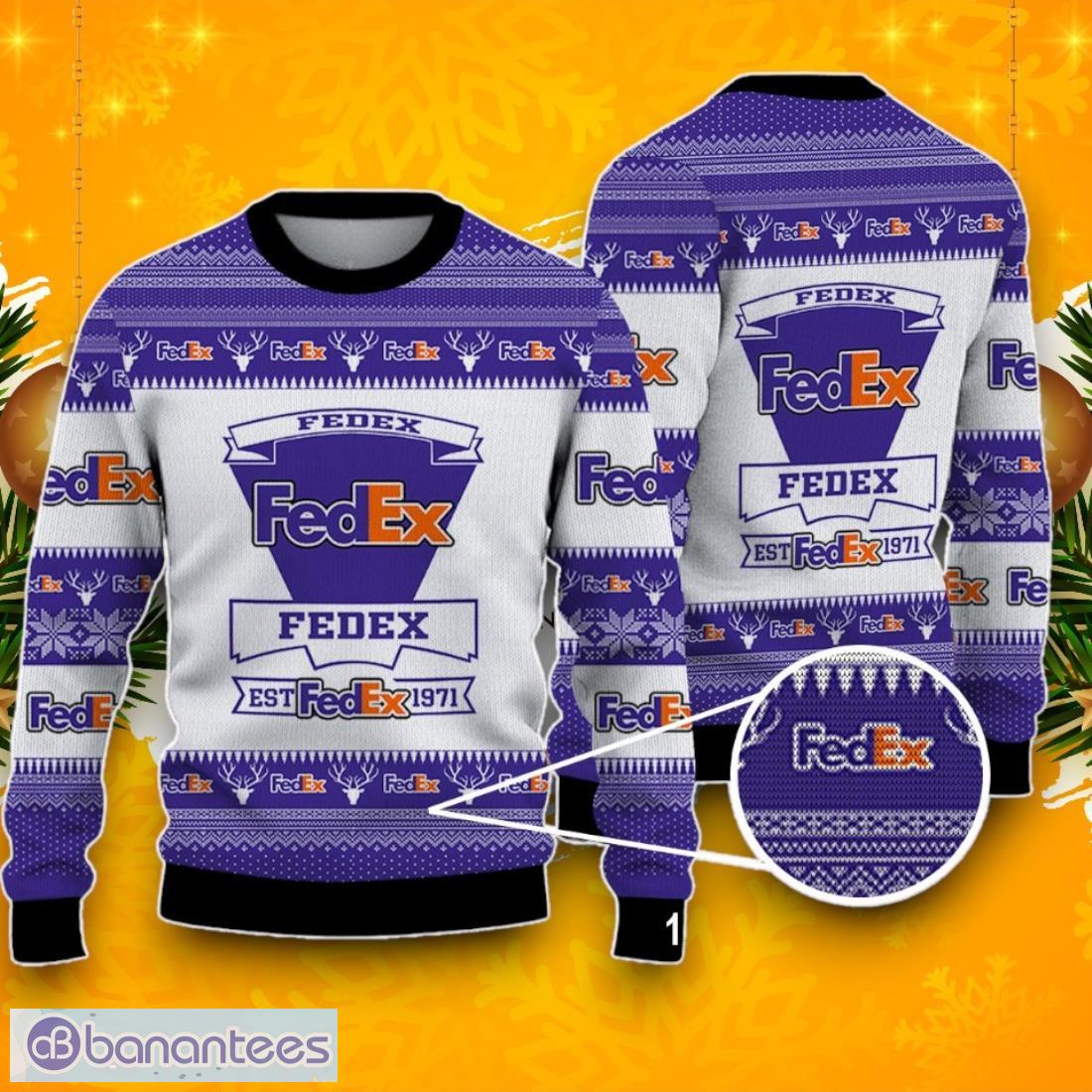 fedex ugly christmas sweater best gift ideas 2024 for men women image Fedex Ugly Christmas Sweater, Best Gift Ideas 2024 For Men Women Product Photo 1