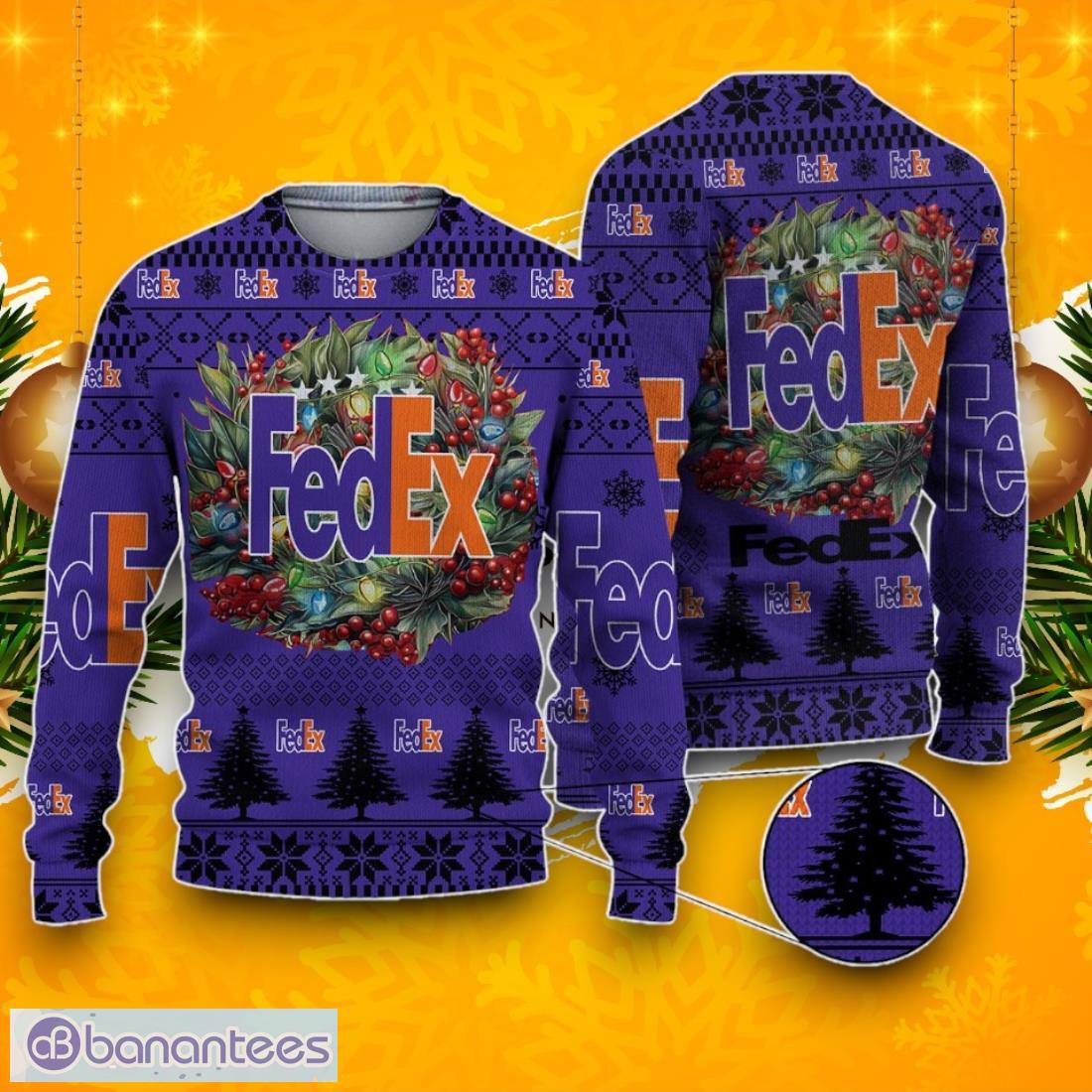 fedex ugly christmas sweater gift for christmas image Fedex Ugly Christmas Sweater Gift For Christmas Product Photo 1