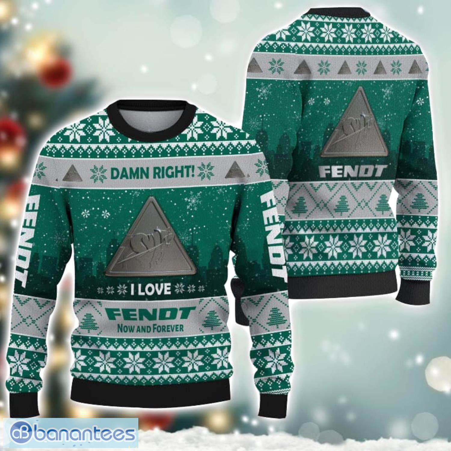 fendt damn right i lover fendt now and forever 3d ugly christmas sweater christmas gift image Fendt Damn Right I Lover Fendt Now And Forever 3D Ugly Christmas Sweater Christmas Gift Product Photo 1