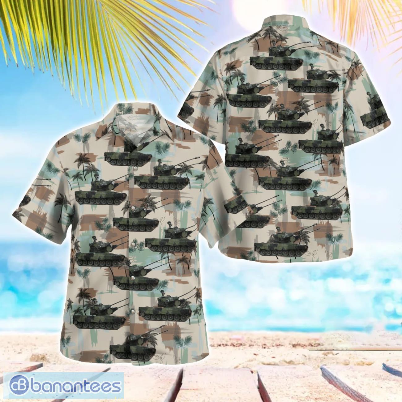 finnish army leopard 2 marksman hawaiian shirt image Finnish Army Leopard 2 Marksman Hawaiian Shirt Product Photo 1