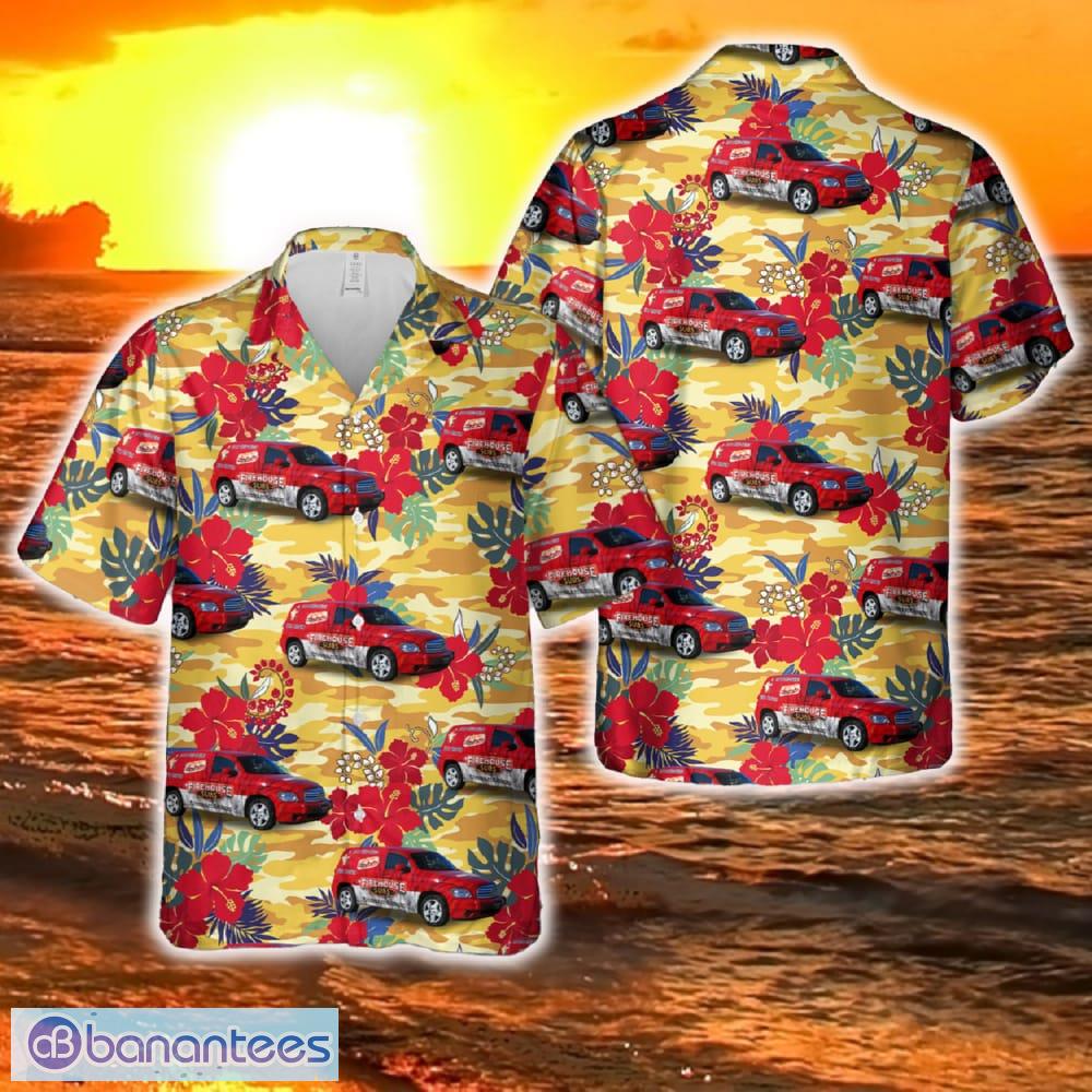 firehouse subs car memphis tn hawaiian shirt image Firehouse Subs car Memphis TN Hawaiian Shirt Product Photo 1