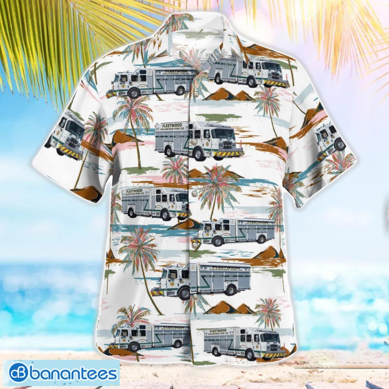 Fleetwood Fire Company Beach Hawaiian Shirt Gift For Summer Holiday Fleetwood Fire Company Beach Hawaiian Shirt Gift For Summer Holiday Product Photo 3
