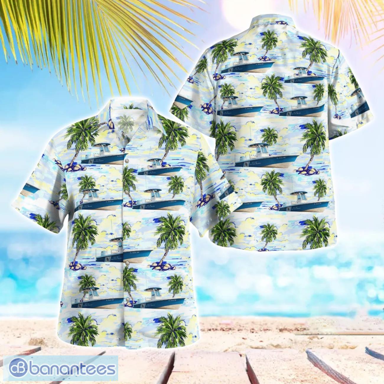 florida daytona beach police department hawaiian shirt image Florida, Daytona Beach Police Department Hawaiian Shirt Product Photo 1