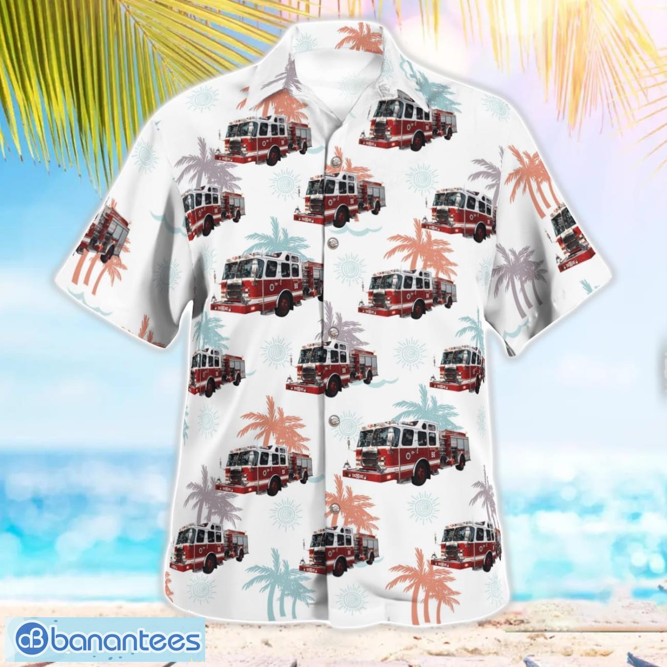 florida holly hill fire rescue aloha hawaiian shirt 2 image Florida, Holly Hill Fire Rescue Aloha Hawaiian Shirt Product Photo 3