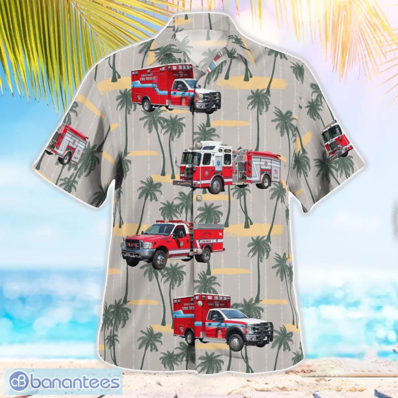 florida ponce inlet fire rescue hawaiian shirt 2 image Florida, Ponce Inlet Fire Rescue Hawaiian Shirt Product Photo 3
