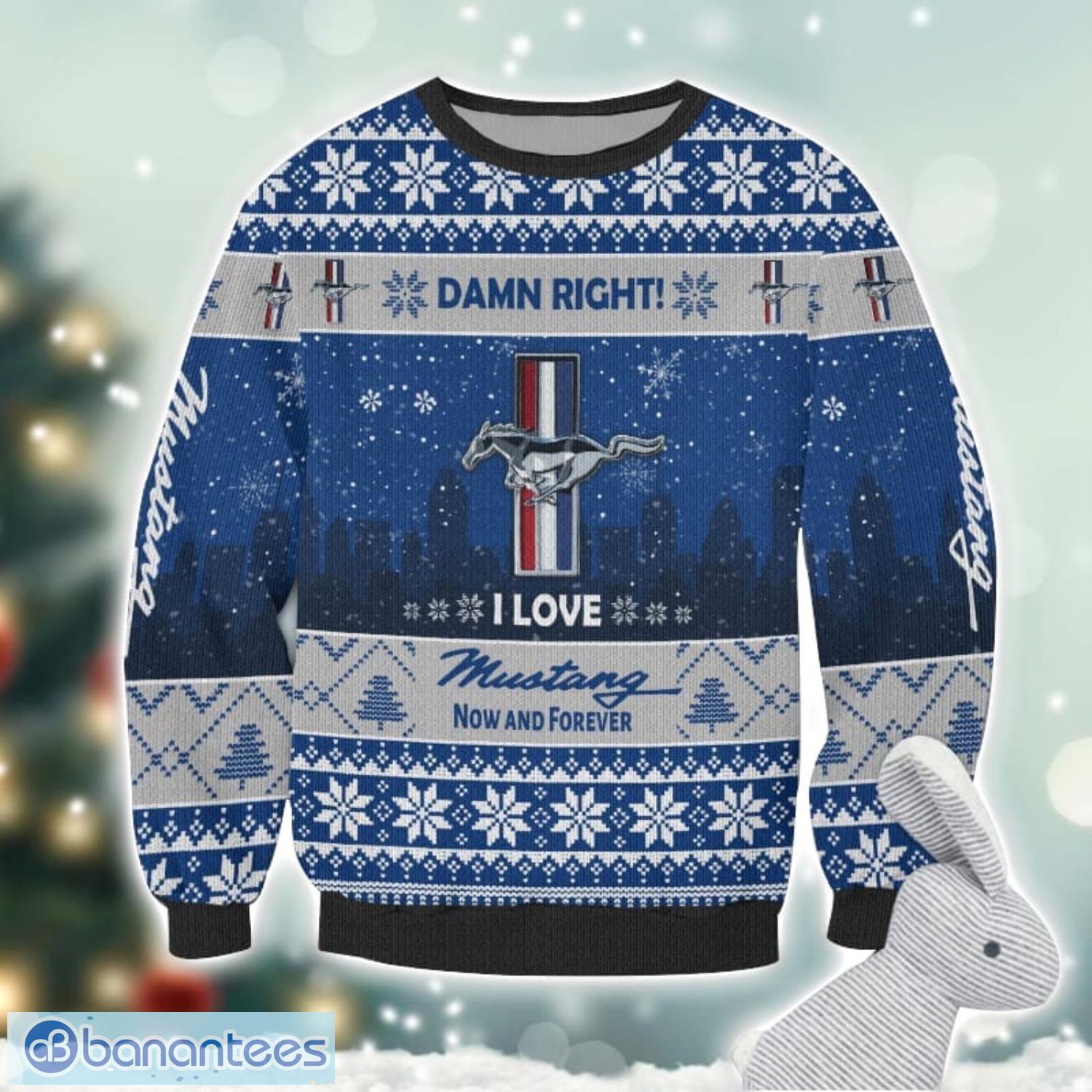 ford mustang damn right i lover ford mustang now and forever 3d ugly christmas sweater christmas gift 1 image Ford-Mustang Damn Right I Lover Ford-Mustang Now And Forever 3D Ugly Christmas Sweater Christmas Gift Product Photo 2