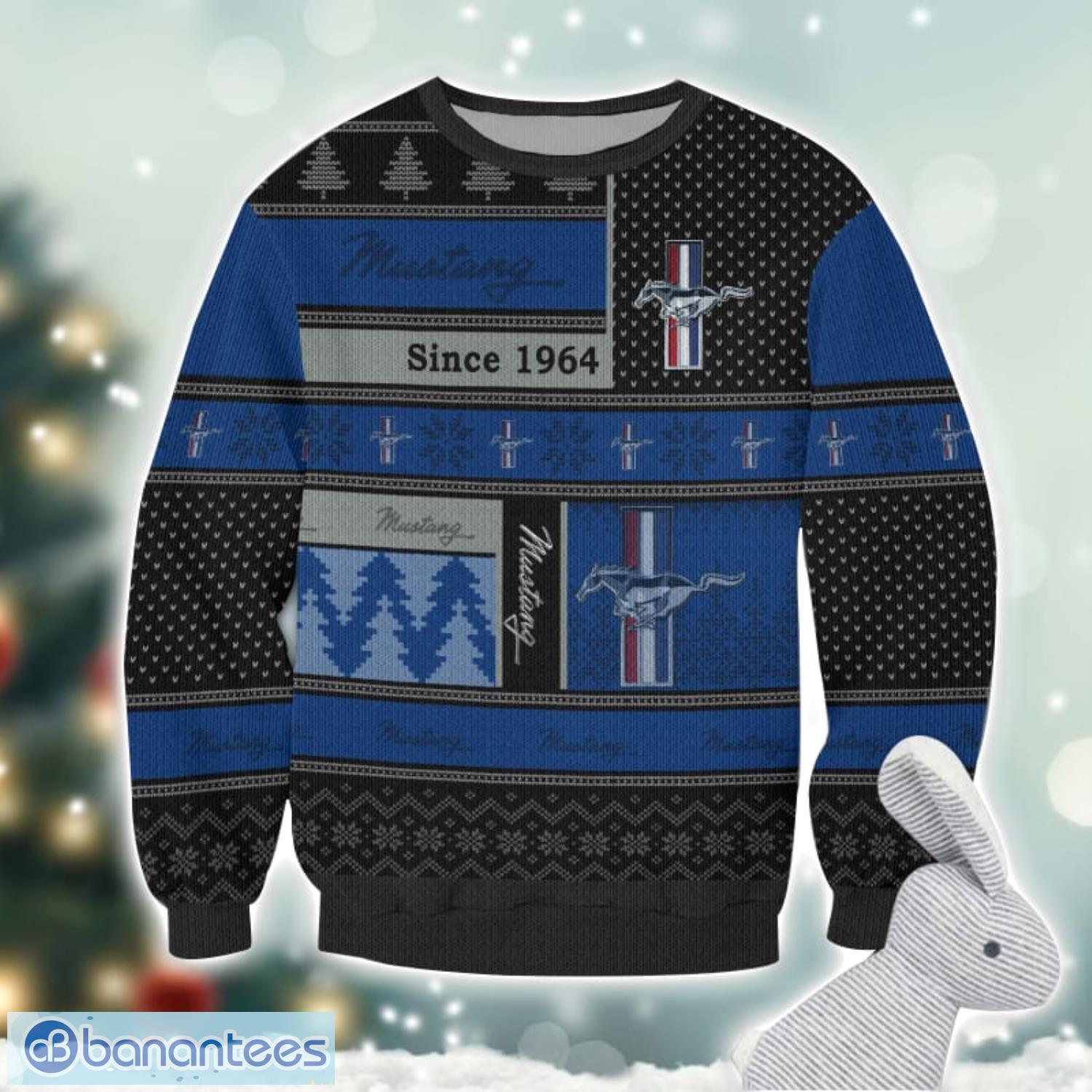 ford mustang logo ugly christmas sweater for fans men and women christmas gift ideas 1 image Ford-Mustang Logo Ugly Christmas Sweater For Fans Men And Women Christmas Gift Ideas Product Photo 2